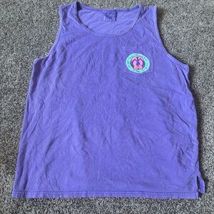 Purple Tank Top men’s preloved Myrtle beach size XL  Flip Flop Logo